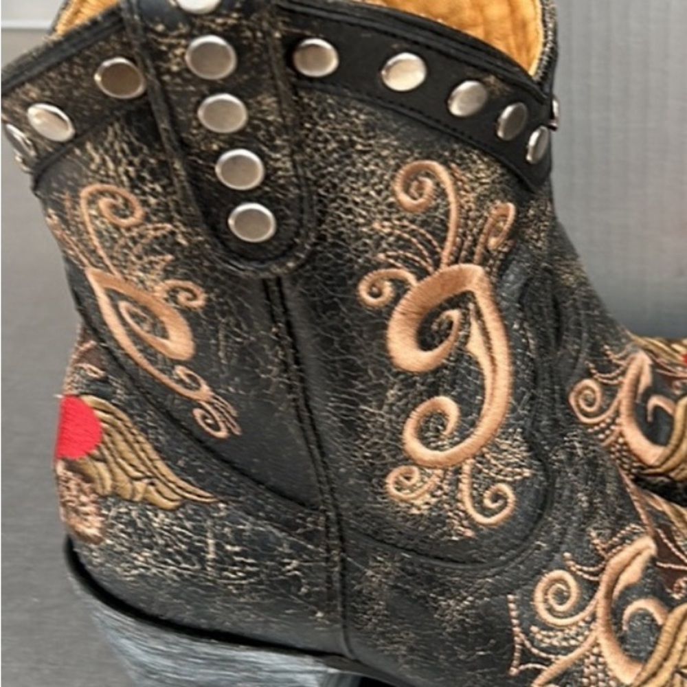 OLD GRINGO “Hearts Boots”. New in box. Size 7 - Picture 8 of 10